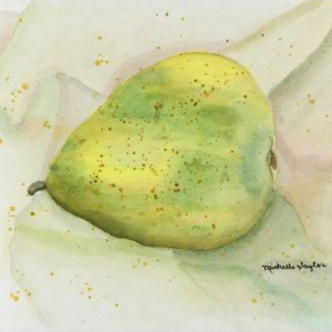 Pear, painting