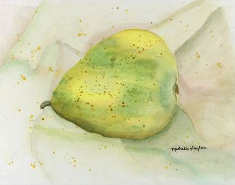 Pear, painting
