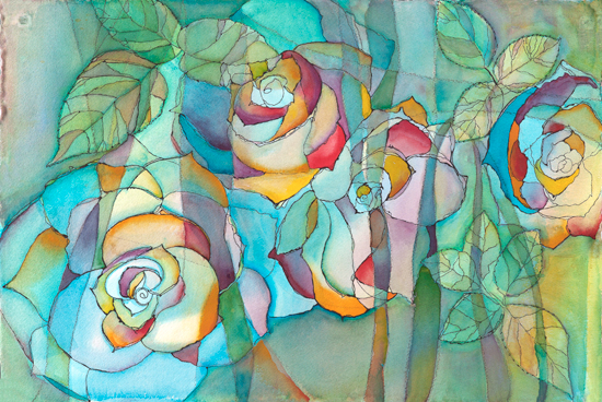 Rose Reminisce, painting